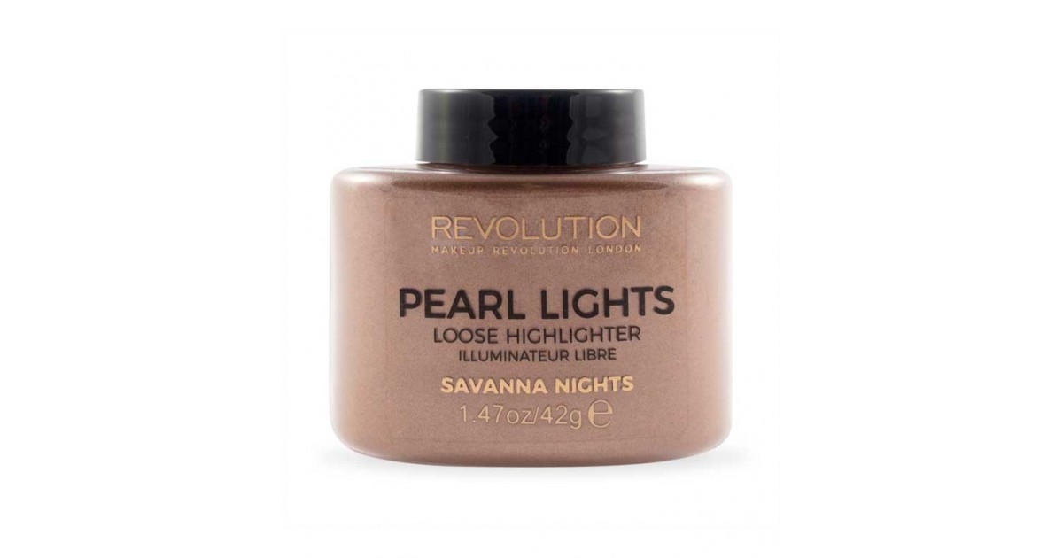 Makeup Revolution - Polvos sueltos iluminadores Pearl Lights - Savanna Nights