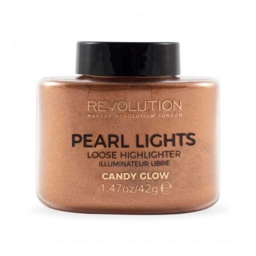 Makeup Revolution - Polvos sueltos iluminadores Pearl Lights - Candy Glow