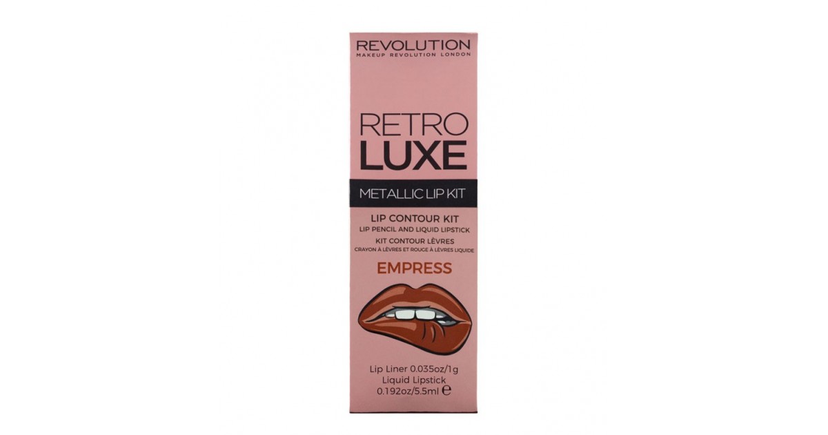 Makeup Revolution - Metallic Lip Kit Retro Luxe - Empress