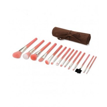 Bdellium - Set 14 brochas Pink Bambu + manta enrrollable