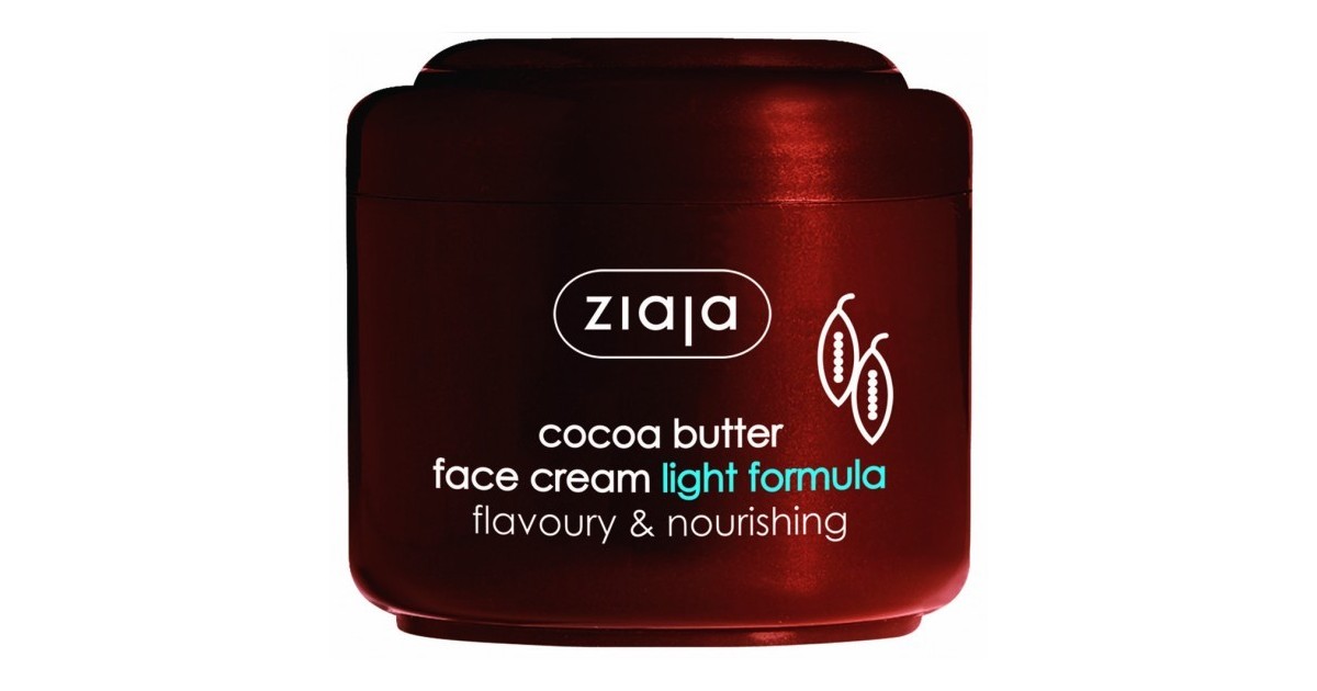 Ziaja - Crema Facial de Fórmula Ligera con Manteca de Cacao  