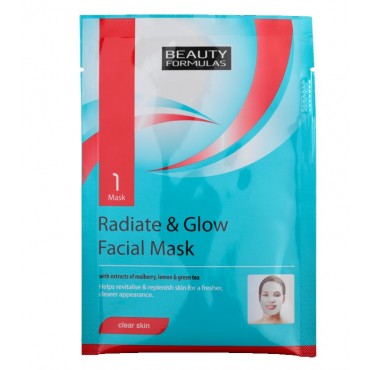 Beauty Formulas - Mascarilla Facial Aclaradora Radiate & Glow