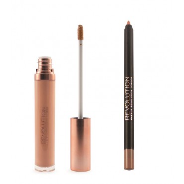 Makeup Revolution - Gloss Lip Kit Retro Luxe - Honour