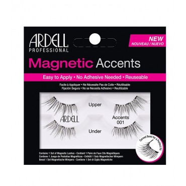 Ardell - Pestañas postizas Magnetic Accents - 001: Black