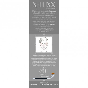 BrushWorks - Brocha Oval X-LUXX Nº6