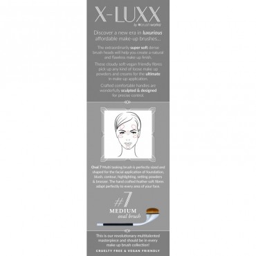 BrushWorks - Brocha Oval X-LUXX Nº7