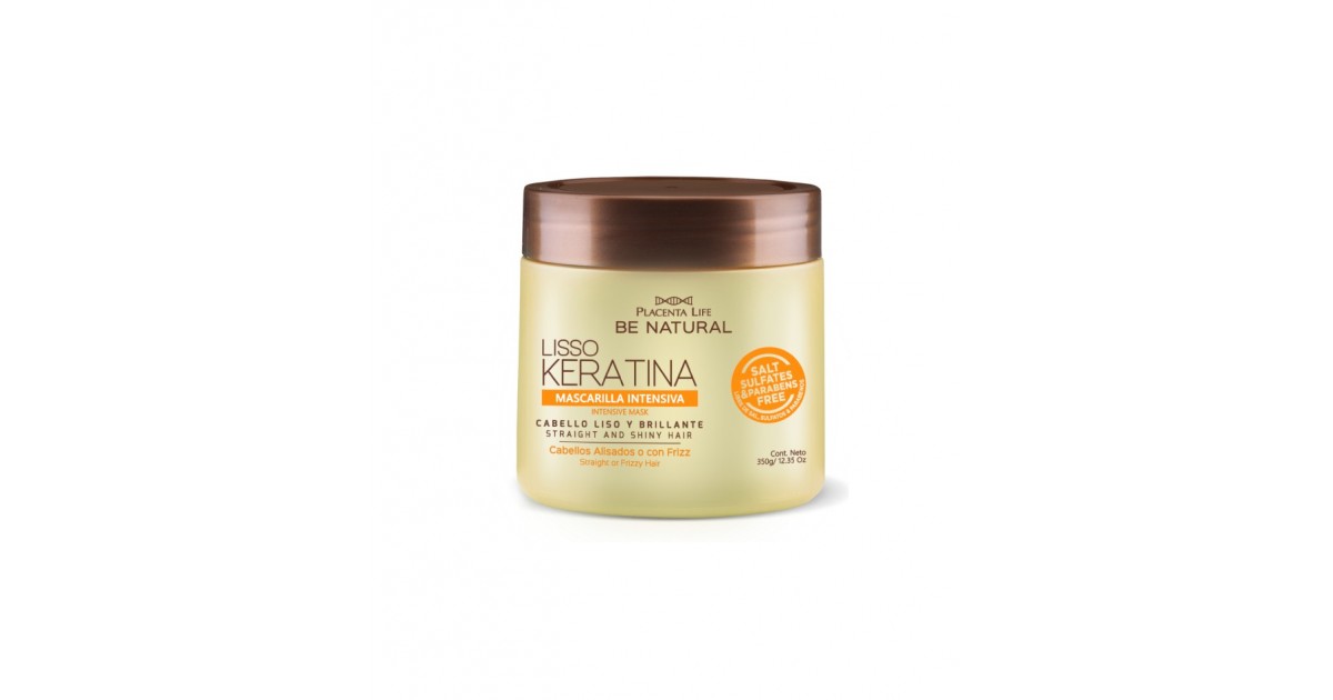 Be Natural - Lisso Keratina - Mascarilla con Keratina Hidrolizada - 350gr