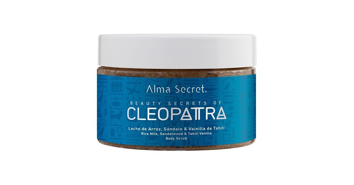 Alma Secret - Cleopatra - Exfoliante corporal con Leche de Arroz, Sándalo y Vainilla de Tahití