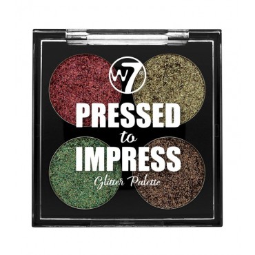 W7 - Paleta de Glitter Pressed to Impress - In Vogue