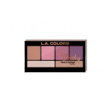 L.A Colors - Paleta de coloretes e iluminadores So Cheeky - Pink & Playful