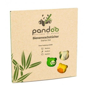 Pandoo - Papel de envoltorio reutilizable Set de 3