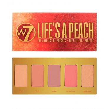 W7 - Paleta de coloretes Life's A Peach Blusher