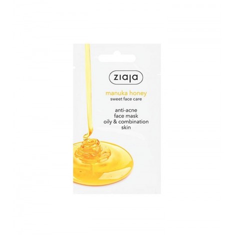 Ziaja - Mascarilla facial de miel de manuka antiacné para pieles grasas
