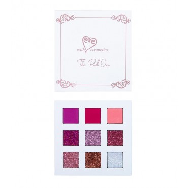 With Love Cosmetics - Paleta de sombras y glitter prensado - The Pink One