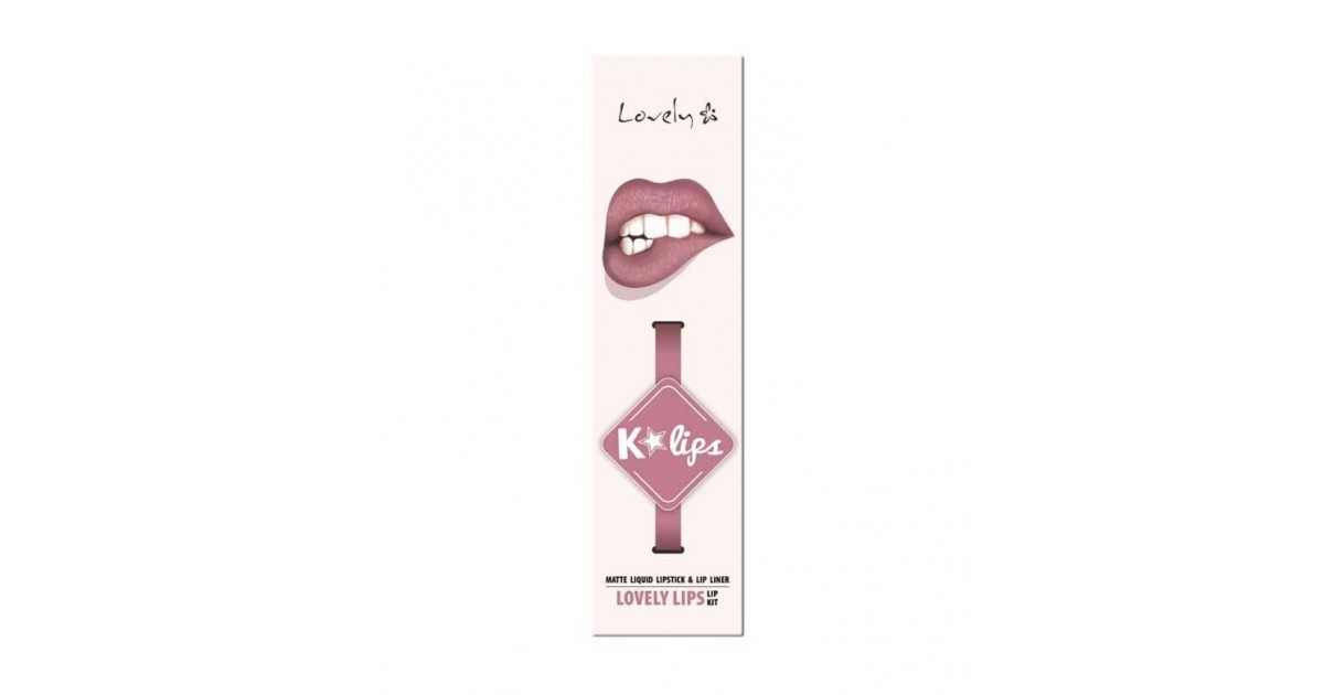 Lovely - Perfilador de labios + labial líquido K-Lips - 5: Lovely Lips
