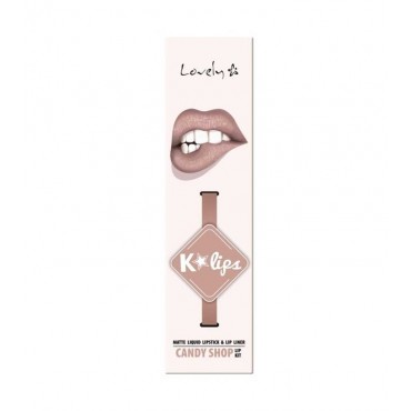 Lovely - Perfilador de labios + labial líquido K-Lips - 6: Candy Shop