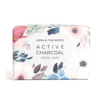 Vera And The Birds - Jabón facial sólido Active Charcoal