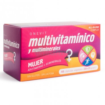 ONEVIT - Multivitamínico - Mujer - 45 cápsulas