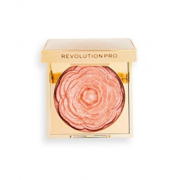 Revolution Pro - Iluminador en polvo Lustre Highlighter - Rose Gold