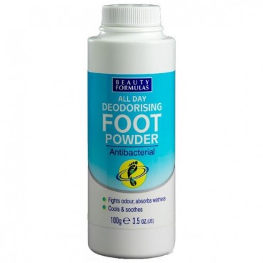 Beauty Formulas - Desodorante antibacterial para pies - 100g