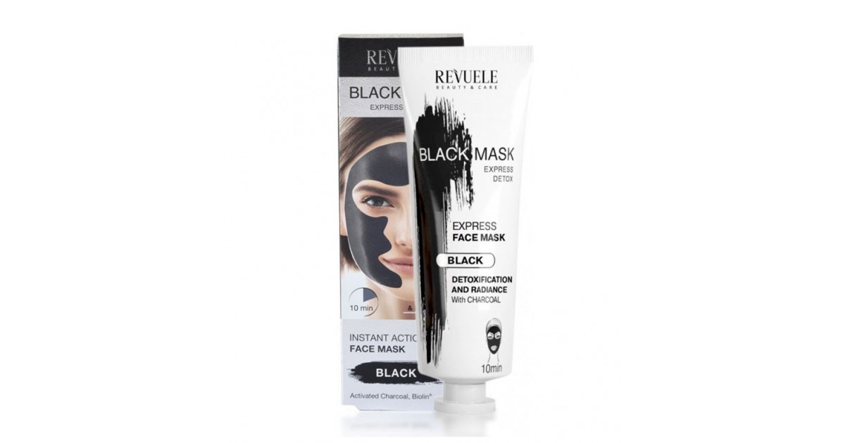 Revuele - Mascarilla facial negra Black Mask Express Detox - 80ml
