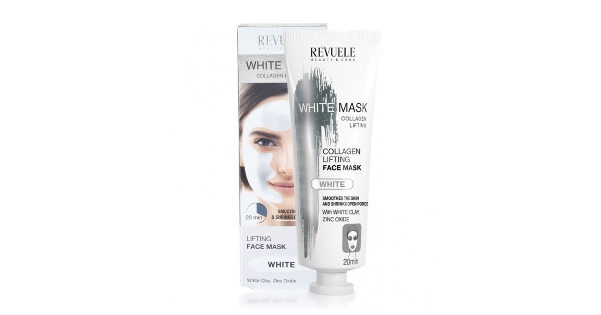 Revuele - Mascarilla facial blanca White Mask Collagen Express - 80ml