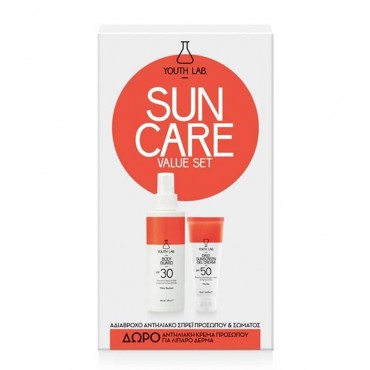 Youth Lab - Set Sun Care - Crema Facial SPF50 + Loción Corporal SPF30 - Piel Grasa