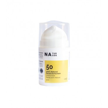 Naturcos - Crema Solar Facial 100% Natural SPF50 - 50ml