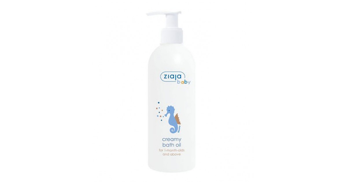 Ziaja - Aceite cremoso de baño hipoalergénico para bebé +1 meses - 300ml