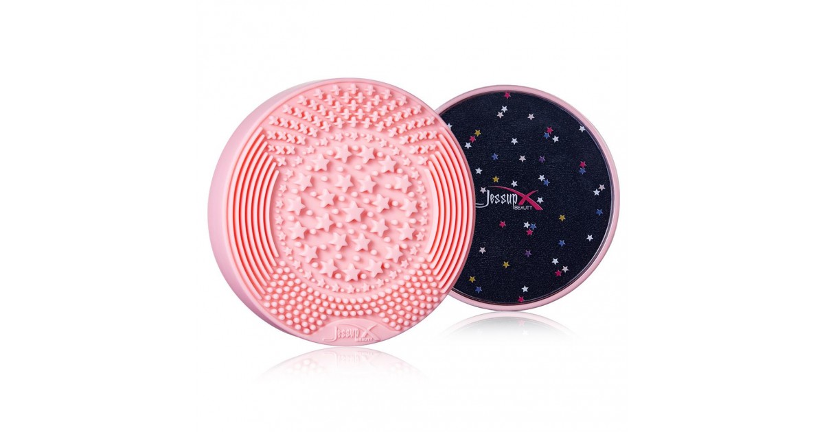 Jessup Beauty - BRUSH CLEANER 2-IN-1 DRY (SPONGE) & WET (SILICONA) A005: Sachet Pink