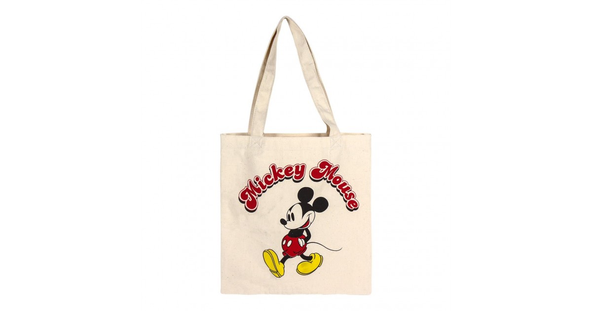 Disney - Mickey - Bolsa de asas de algodón