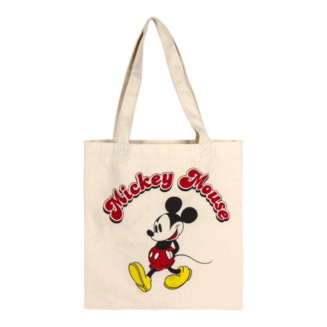 Disney - Mickey - Bolsa de asas de algodón