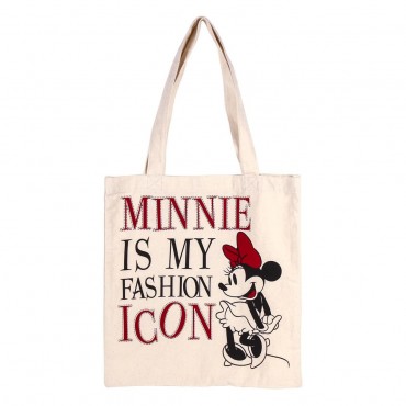 Disney - Minnie - Bolsa de asas de algodón