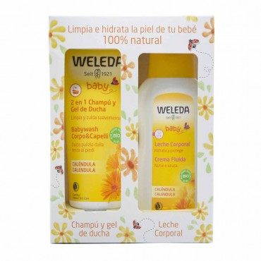Weleda - Calendula - Pack Champú y Gel de Ducha + Leche Corporal