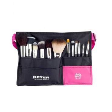 Beter - Cinturón ajustable + 12 brochas Professional Makeup