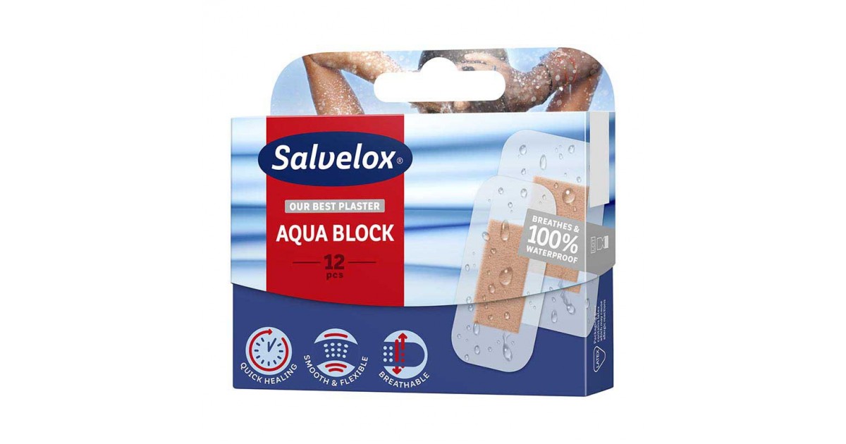Salvelox - Aqua Block - Apósitos - 12 pcs