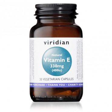 Viridian - Natural Vitamin E 330mg (400iu) 30 caps