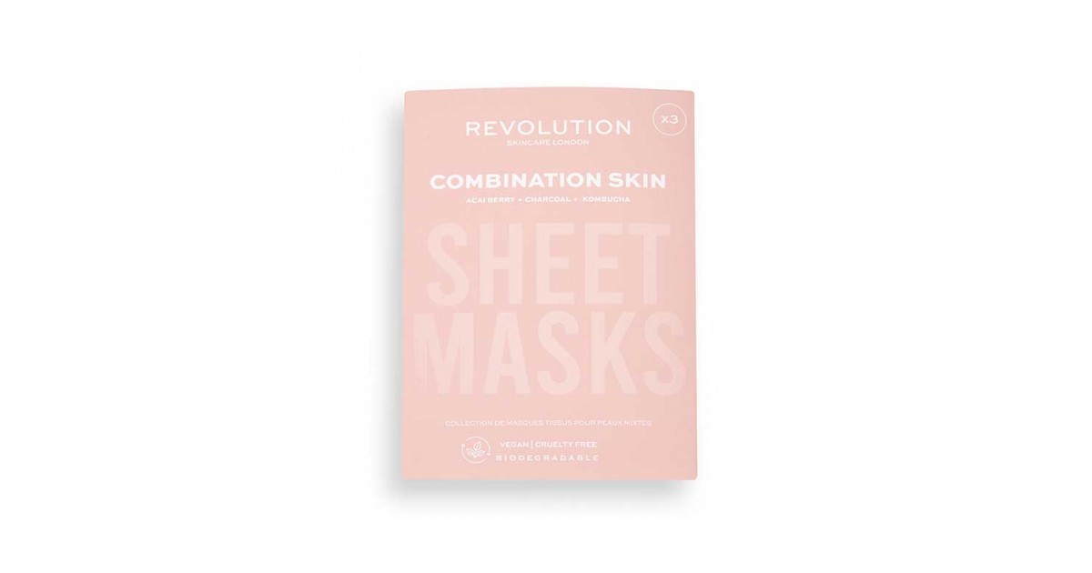 Revolution Skincare - Pack de 3 mascarillas para pieles mixtas