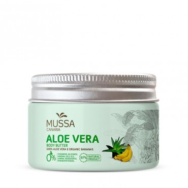Mussa Canaria - Aloe Vera y Plátano Ecológico de Canarias - Manteca corporal - 300ml