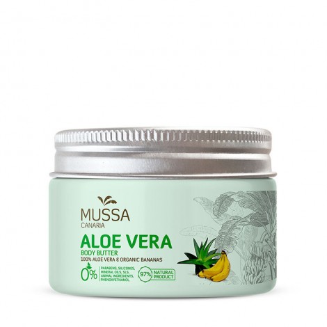 Mussa Canaria - Aloe Vera y Plátano Ecológico de Canarias - Manteca corporal - 300ml