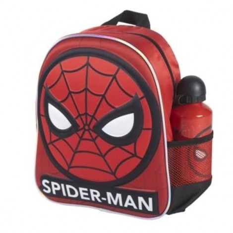 Mochila Infantil 3D Con Accesorios - Spiderman