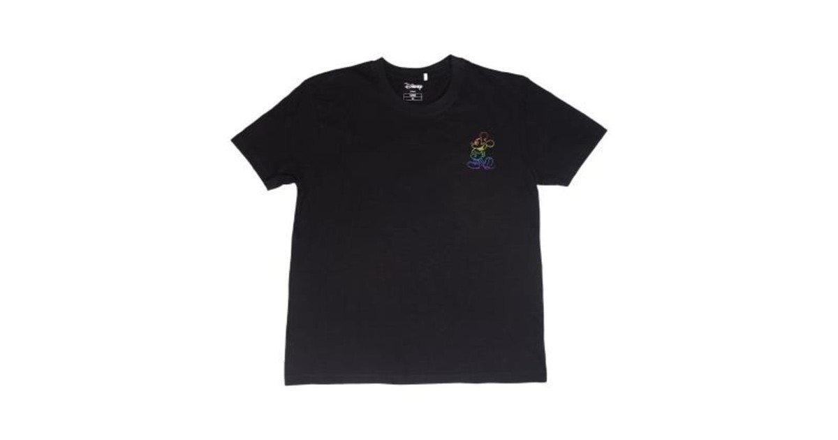 Camiseta Manga Corta Negra - Disney Pride