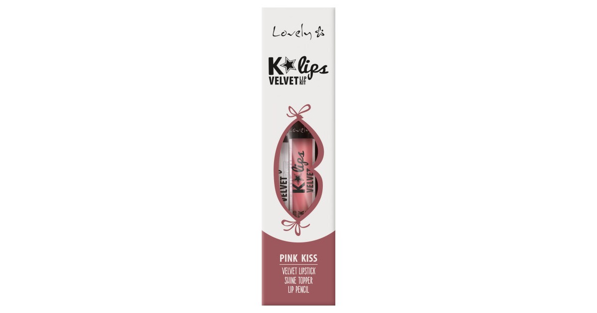 Set Labial K'Lips Velvet - 3 Pink Kiss