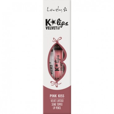 Set Labial K'Lips Velvet - 3 Pink Kiss