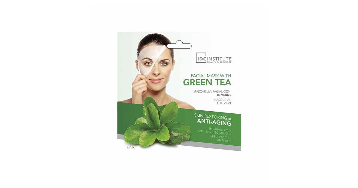 IDC INSTITUTE - Mascarilla facial de té verde