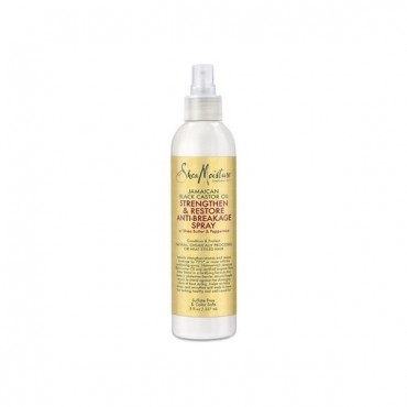 Shea Moisture - Spray protector anti rotura Fortalece y Restaura - Aceite de ricino negro de Jamaica - 237ml