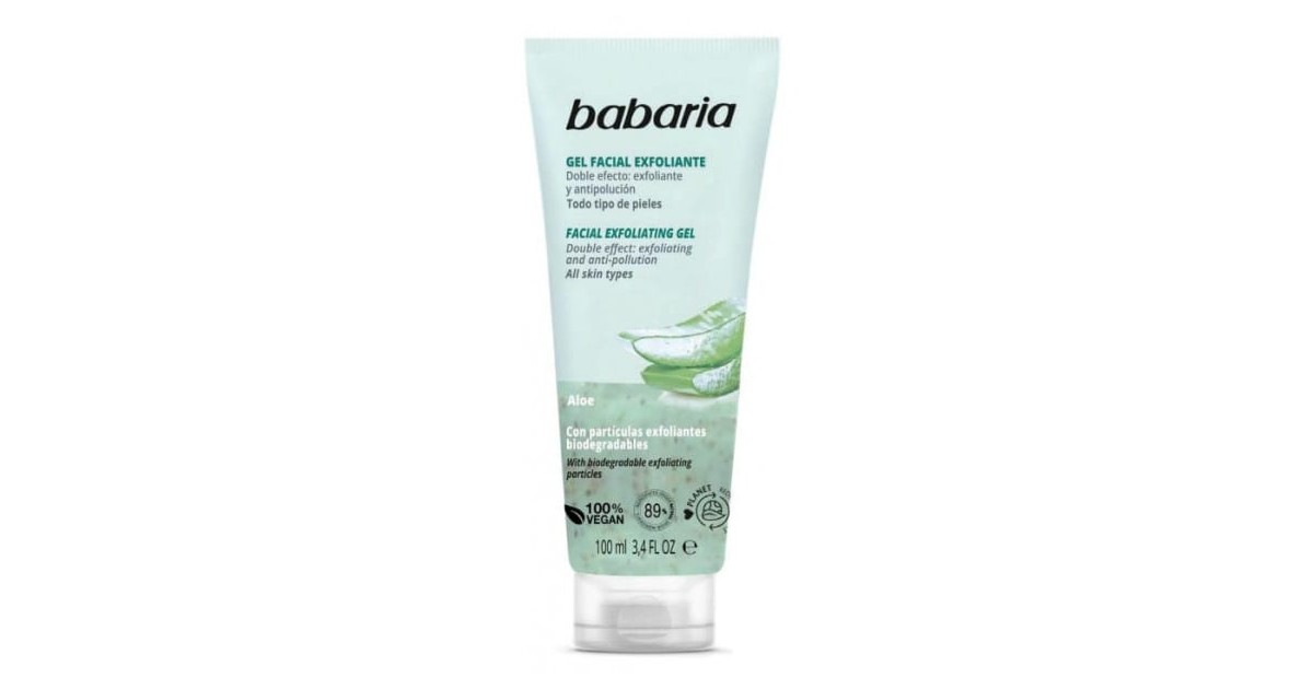 Babaria - Gel Facial Exfoliante  - Aloe - 100ml