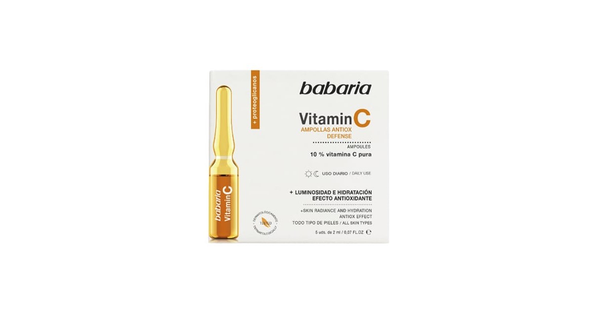 Babaria - Ampollas Vitamina C - 5 uds