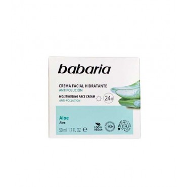 Babaria - Crema facial hidratante de Aloe 24h - 50ml
