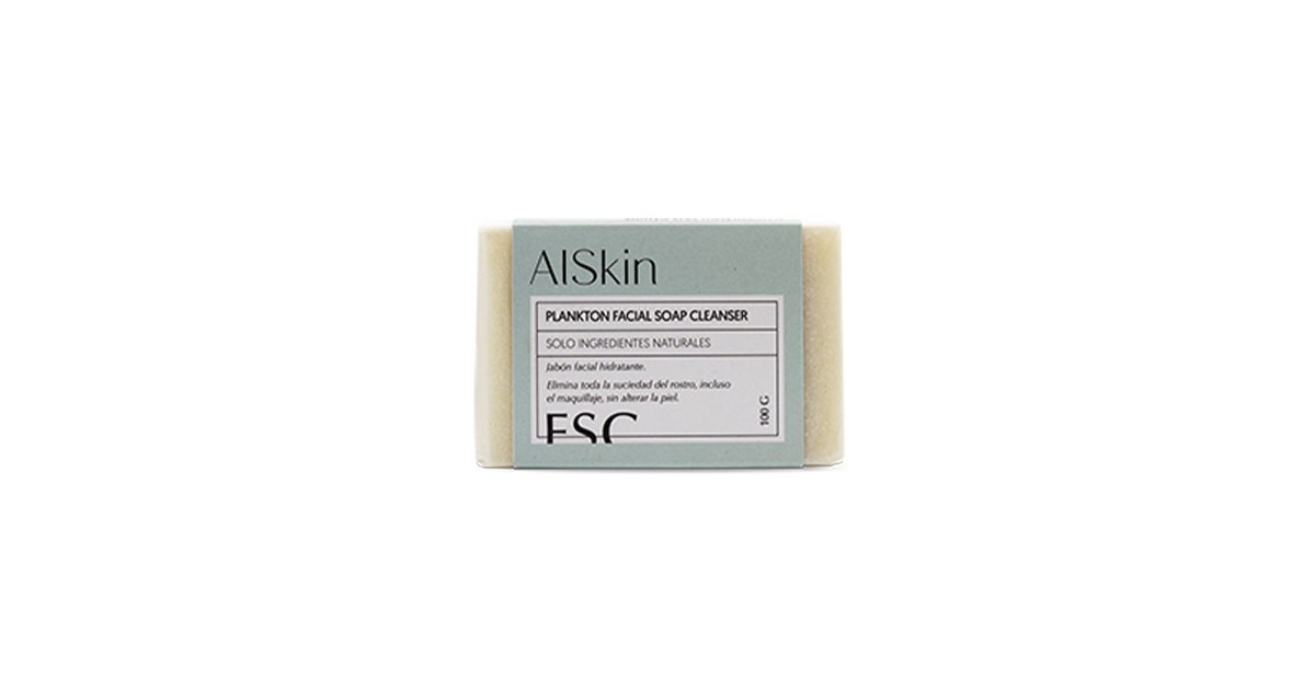 Alskin - Jabón Facial Hidratante Plankton - 100% natural - 100gramos
